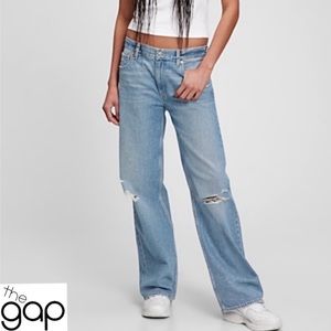 Gap Low Rise Stride Jeans w/washwell